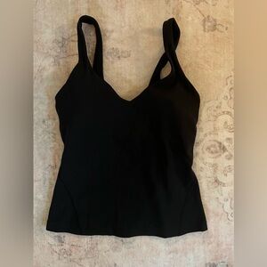 Black Lululemon align tank waist length